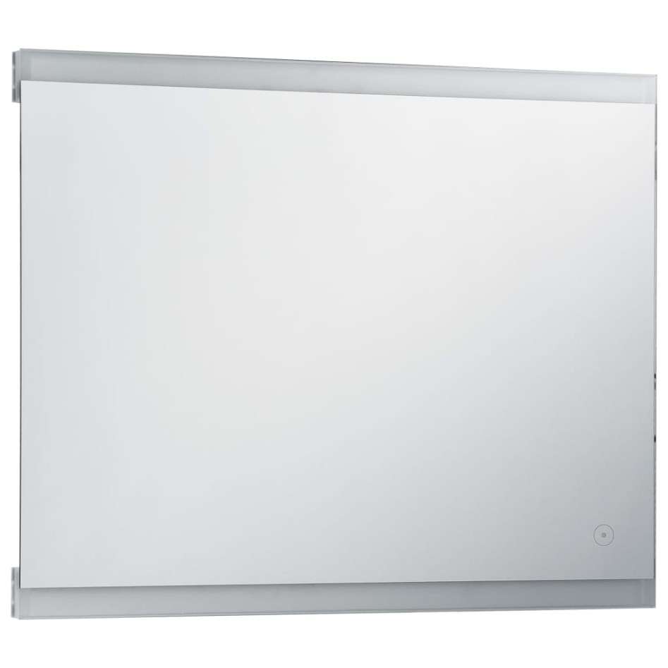 Espejo de pared de baño con LED y sensor táctil 80x60