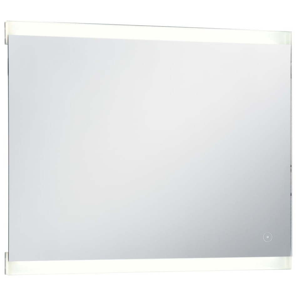 Espejo de pared de baño con LED y sensor táctil 80x60
