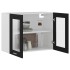 Armario colgante cocina contrachapada negro 80x31x60