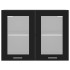 Armario colgante cocina contrachapada negro 80x31x60