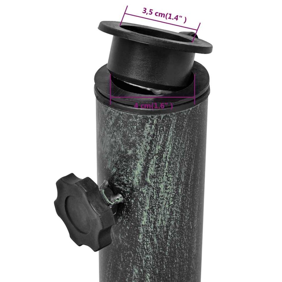 Base de sombrilla de hierro fundido 12 kg 48