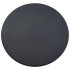 Mesa alta de cocina MDF negro 60x107,5