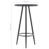 Mesa alta de cocina MDF negro 60x107,5
