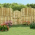 Puerta de valla de madera de pino impregnada 100x150