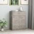 Aparador de madera contrachapada gris hormigón 60x30x75