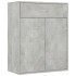 Aparador de madera contrachapada gris hormigón 60x30x75