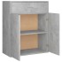 Aparador de madera contrachapada gris hormigón 60x30x75