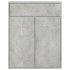Aparador de madera contrachapada gris hormigón 60x30x75