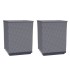 Jardineras 2 uds polipropileno azul gris 30x30x37