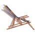 Silla de playa plegable de tela y estructura de madera