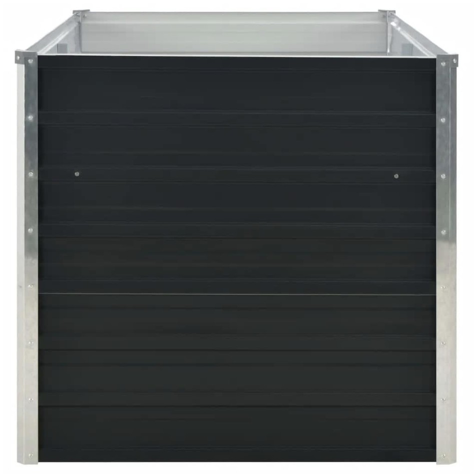 Jardinera elevada acero galvanizado gris antracita