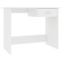 Escritorio de madera contrachapada blanco 100x50x76