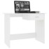 Escritorio de madera contrachapada blanco 100x50x76