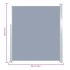 Toldo lateral retráctil de jardín gris160x300