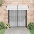 Marquesina para puerta PC negro 200x100