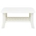 Mesa de centro de plástico blanco 90x60x46