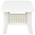 Mesa de centro de plástico blanco 90x60x46