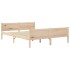 Estructura de cama sin colchón madera maciza de pino 120x200