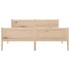 Estructura de cama sin colchón madera maciza de pino 120x200