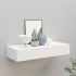 Estante con cajón de pared MDF blanco 60x23,5x10
