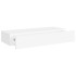 Estante con cajón de pared MDF blanco 60x23,5x10