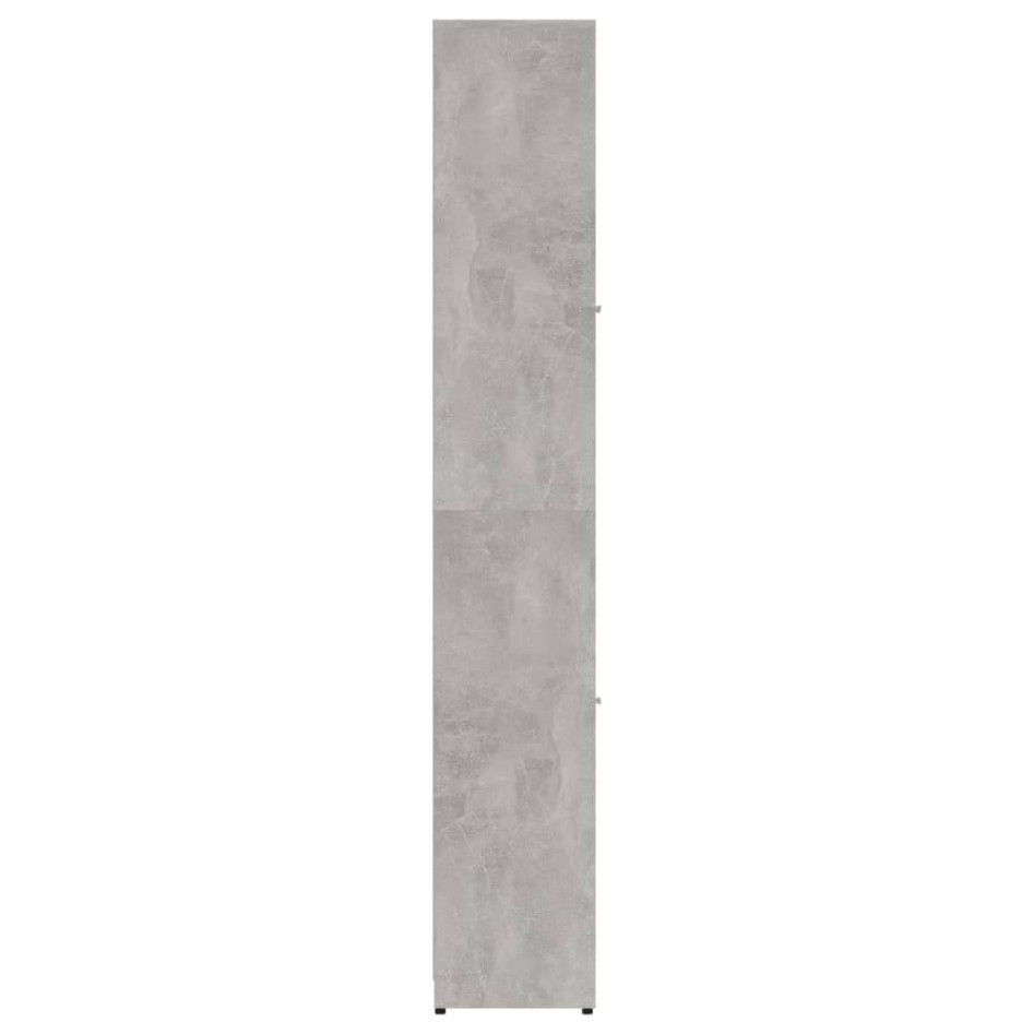 Armario baño madera contrachapada gris hormigón 30x30x183,5