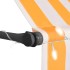 Toldo manual retráctil con LED blanco y naranja 300
