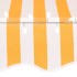 Toldo manual retráctil con LED blanco y naranja 300
