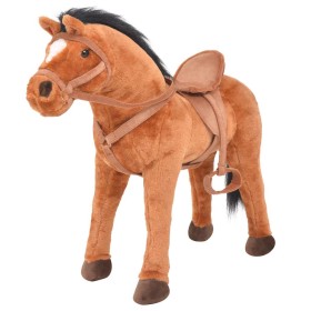 Caballo de juguete de pie de peluche