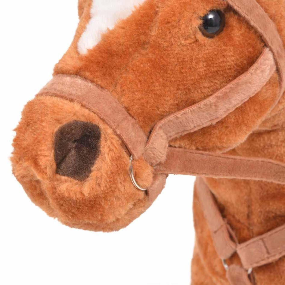 Caballo de juguete de pie de peluche