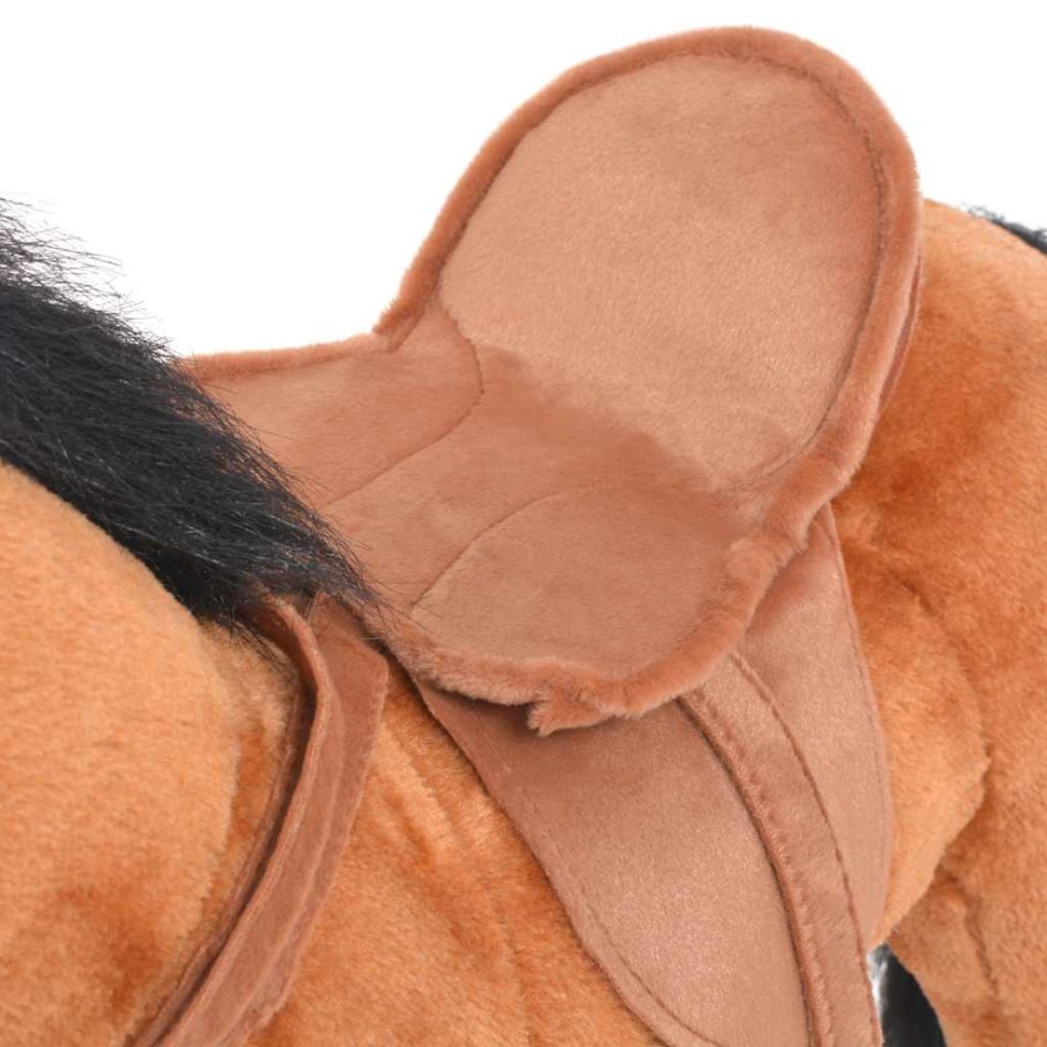 Caballo de juguete de pie de peluche