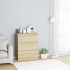 Aparador de madera contrachapada color roble Sonoma 60x35x76