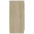 Aparador de madera contrachapada color roble Sonoma 60x35x76