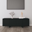 Mueble para TV madera contrachapada negro 120x30x40,5 cm