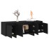 Mueble para TV madera contrachapada negro 120x30x40,5
