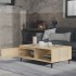Mesa de centro madera contrachapada color roble 90x60x35