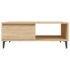 Mesa de centro madera contrachapada color roble 90x60x35