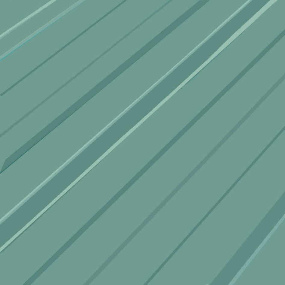 Panel para tejado acero galvanizado verde 12