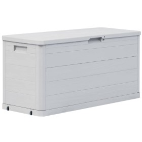 Caja de almacenamiento de jardín 280 L gris