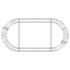 Arriate de gaviones de hierro galvanizado 200x100x50