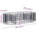 Arriate de gaviones de hierro galvanizado 200x100x50
