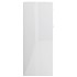 Aparador de madera contrachapada blanco brillante 60x30x75