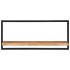 Estantes de pared 2 unidades madera maciza acacia 80x25x35
