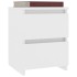 Mesitas de noche 2 uds madera contrachapada blanco 30x30x40