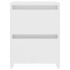 Mesitas de noche 2 uds madera contrachapada blanco 30x30x40