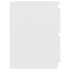 Mesitas de noche 2 uds madera contrachapada blanco 30x30x40