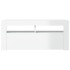 Mueble de TV con luces LED blanco brillante 90x35x40