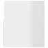 Mueble de TV con luces LED blanco brillante 90x35x40