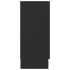 Aparador de madera contrachapada negro 120x30,5x70