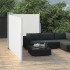 Toldo lateral retráctil color crema 100x600